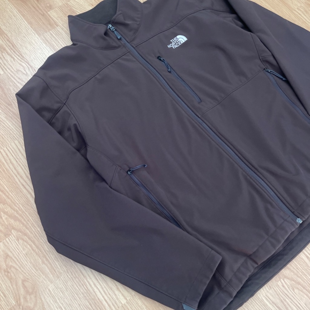 The North Face Mens Brown TNF Apex Fleece Lined Jacket Size XL - Picture 3 of 12
